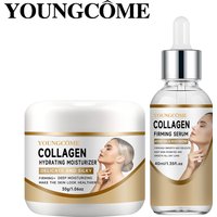 Collagen Cream Set Moisturizing Brightening Hydrating Smooth Wrinkles Firming Facial Face Suitable for travel packages