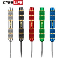 CyeeLife-Nickel Plated Silver Dart Barrel, Needle, Standard Dart Accessories, High Quality, Thread Diameter of 4.5mm, 22G, 3PCs