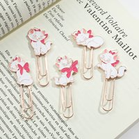 1pc Disney Mary Cat Paperclip Bookmarks Metal Bookmarks Cartoon Fans Girls Book Lovers Gifts Stationery Reading Markers