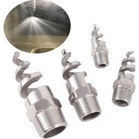 Buse à Jet en spirale 3/8 "1/2" 3/4 "1/4" 1 ", filetage mâle, buse d'atomisation à cône en spirale en acier inoxydable, tête d'arrosage de pulvérisation pour jardin