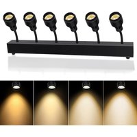 6X20W LED Pinspot Stage Lights Manual Zoom 3200K Dimmable Warm White LED Beam DMX Sound Activated For Wedding Party Live Church