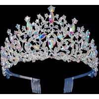 Luxury Crystal Tiaras And Crowns Headband For Women Party Rhinestone Prom Diadem Bridal Wedding Hair Accessories Jewelry Crown