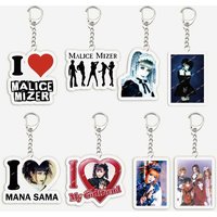 Acrylic Mana Sama Keychain for Accessories Bag Malice Mizer Key Chain Key Ring Pendant Keyring Chains Fans Gifts