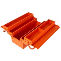 3149OR 5 Tray Cantilever Metal Toolbox 550mm Orange