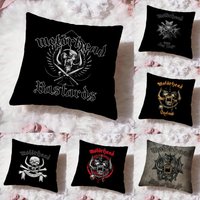 Rock Band Motorhead Cushion Cover Premium Comfort Reversible Pillow Cove -Two in One Design for Any Room & Car Interior