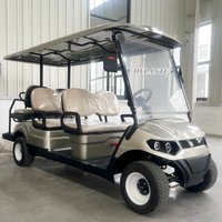 Hot Selling New Solar Panel Powered 4KW 5KW Off-Road Vehicle 60V Lithium Battery Adult 6 Seater 4 Wheel Beach Golf Cart