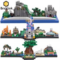 Bricklink Ideas MOC Fairy Tale Princess Series Anime Skyline Architecture Sets Building Blocks Kid Toys Girls Christmas Gift