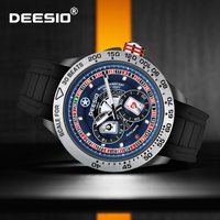 Deesio Carbon Fiber Automatic Watch for Men Skeleton Mechanical Self-Wind Sport Watch Lightweight Waterproof Wristwatch Gifts