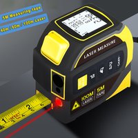 5m Measuring Tape 40-100m Distance Laser Rangefinder Infrared Electronic Ruler Cross Line USB Rechargeable bluetooth Drawing