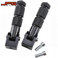 Motorcycle Parts E-bikes CNC Footpegs Rear Passenger Foldable Foot Pegs Footrests M8 For Ridstar Q20 E-Bike Electric Dirt Bike