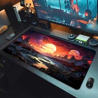 Large Gaming Mouse Pad Landscape Keyboard Mat Carpet HD Print Space Mousepad Computer Galaxy Non-Slip Rubber Big Desk Mat 90x40