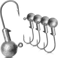 10 teile/los Jig Kopf Angelhaken 3,5g -20g Gewichteten Haken Jig Angelhaken Weichen Wurm Jig Haken für Karpfen Angeln