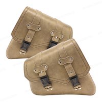 Motorcycle Waterproof Bag Motorcycle Saddle Bags Pu Leather Motorbike Side Tool Bag out door Luggage For Sportster XL 883 1200