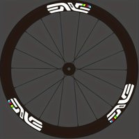 AliExpress NONE 12pcs Bike Wheel Stickers - Rainbow Spoke Design, Durable PVC Decals for Bicycle, Laptop, Helmet - Vibrant Colorful Patterns,