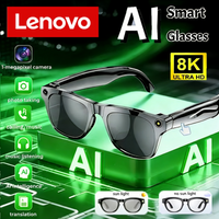 Lenovo 8K AI Smart Camera Glasses Chat Gpt Multifunctional Touch Sport Sunglasses Bluetooth Calling Music Player Photochromic