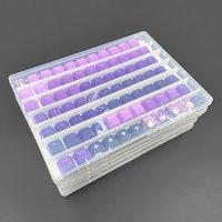 Hot Sale Keycap Storage Box Tray Mechanical Keyboard Keycap Transparent Dustproof Display Box