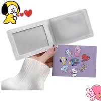 BT21 cartoon cute short wallet creative Kawaii BTS multifunctional ID card holder card pack anime merchandise support gift