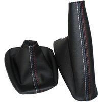 Car Shift Gear Stick Manual Handbrake Gaiter Shift Boot Black Leather Boot For BMW 3 Series E36 E46 M3 Car Styling