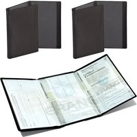 1 Pack Vehicle Registration & Insurance Card Holder - Transparent PVC Auto/Moto License Plate Number Frame-like Document Case