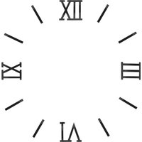 DIY Clock Numerals Stickers Acrylic Mirrored Roman Number Markers Reusable Self-Adhesive Wall Dial Decals For Quartz Clock Face