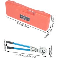 PEX Crimping Tool Kit for Pex Copper Crimp Rings, C/W PEX Cutter for Pressing Stainless Steel Pipes, Aluminum Plastic Pipes, PEX Pipes