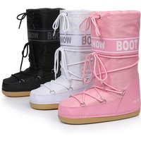 Winter Essential Mid-Calf Snow Boots | Colorful Lace-Up, Warm & Stylish for All Outfits