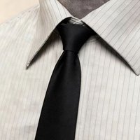 Casual 6cm Slim Black Tie for Mens and Womens Solid Color Handmade Woven Skinny Necktie For Wedding Party Formal Neck Ties