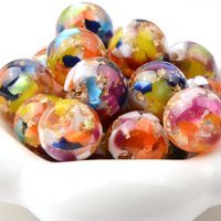 10pcs Vintage Multicolored Acrylic Beads for Jewelry Making Charm Loose Beads DIY Bracelet Necklace Earring Keychain Pen Gifts