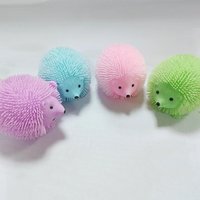 Cute Funny Animal Squeeze Spiky Balls Glitter Squishy Pinch Doll Sensory Fidget Toys Soft Stress Relief Anti-Anxiety Plaything