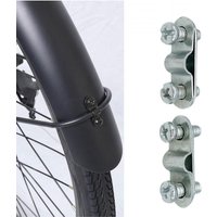 AliExpress NONE 2 Set Bicycle Mudguard Leg Fixing Plate Fixing Clamp Spare Parts Accessory Mount Hole Spacing 2cm Simple Assembly Metal