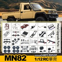 MN MODEL MN82 MN82S 4WD Off-road Crawler Remote Control Vehicle Toys for Children Kids with Upgraded Metal Parts 2.4G Pick up