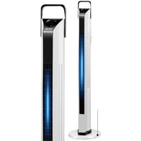 Intelligent water-cooled bladeless tower fan, vertical oscillating, low-noise floor electric fan
