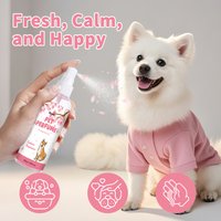 Pet Perfume Spray Natural Sakura Blossom Scent Long-lasting Fragrance Alcohol-free & Mild Odor Removal Suitable for Dogs and Cat
