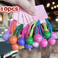 10 pieces of candy-colored hair bands, rubber bands, ponytail, colorful hair accessories, high-elasticity hair accessories
