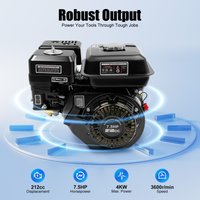 212CC benzinbetriebener Motor, Mehrzweckmotor, 4-Takt-7,5-PS-Motor, luftgekühlter OHV-Motor mit Öalarm, geringer Kraftstoffverbrauch