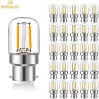 B22 Bayonet Base Tubular Mini Led Light Bulbs T28 1W Vintage Clear Glass Warm White 2700K Dimmable Home Indoor Decorative Bulb