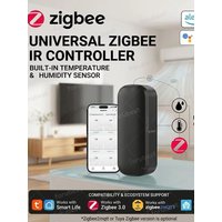 Smart Zigbee IR Remote with Temp&Humidity Sensor Wireless Universal Infrared Blaster For Zigbee2MQTT TUYA Smart Life Automation