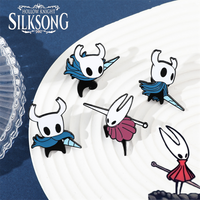 Game Hollow Knight: Silksong Hornet Cosplay Badge Alloy Brooch Clothes Lapel Pins Backpack Jewelry Accessories Cute Prop