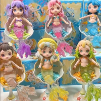 Genuine Mermaid Island Bjd Movable Doll Series Blind Box Mermaid Toy Ornament Bjd Gorgeous Seat Replaceable Fish Tail Accessorie