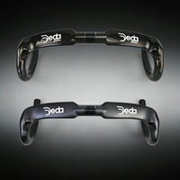 JEDA T1000 Carbon Fiber Bicycle Handlebar Road Bike Handle Bar 31.8 X 380/400/420/440mm Internal Routing Cycling Parts 3K Matte