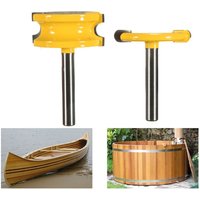 2Pcs Wood Router Bits 1/4" 1/2" Shank For Arc Floor Joinery Router Bits For Woodworking Milling Cutter Bits