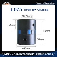 L075 D44.5L51 Three Jaw Coupling Inner Hole 10/12/14/15/16/17/18/20/22/24/25 Plum-Coulper Servo Motor/Star Coupling High Torque
