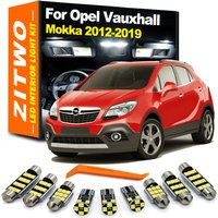ZITWO 12Pcs LED Interior Dome Map Light Bulb Kit For Opel Vauxhall Mokka X 2012 2013 2014 2015 2016 2017 2018 2019 Accessories