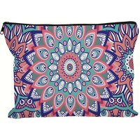 Vintage Mandala Print Cosmetic Bag Lightweight Clutch Coin Purse; Zipper Portable Makeup Pouch Pencil Case Holiday Gift Bags