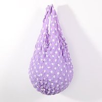Reusable Bubble Foldable Stretch Bag Shopping Bag Multi Purpose Magic Stretch Puff Bag Large Capacity Chiffon Storage Bag Unisex