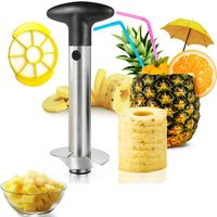 Quick Pineapple Knife Cutter Stainless Steel Fruit Peeler Covered with Sharp Blades Easy Pineapple Core Remover Decorer