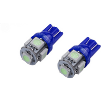 2x 501 T10 507 W5W LED Wedge Bulb Sidelight DRL Capless HGV Truck Lorry 24V Blue