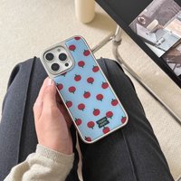 Korean style niche tomato Phone Case for iPhone 17 16e 16 15 14 13 12 11 Air Pro Max X XR XSMAX 8 7 Plus Luxury Clear Soft Back