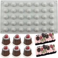 3D Raspberry Silicone Mold for Baking - 35-Cavity Non-Stick Chocolate, Fondant, Candy, Gummy, Jelly, Ice Cream, Mini Candle