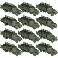12Pcs Military Vehicle Playthings Decorative Kids Accessories Sand Table Children Supplies Truck Toy Sand Table Kids Plaything